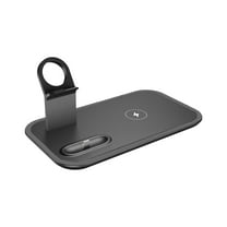 Wireless Charger Android,Fast Wireless Charger,Magnetic Wireless Charger,Universal 3 in 1 Wireless Charging Station,Intuitive Design,Support Simultaneous Charging Of Multiple Devices,Black