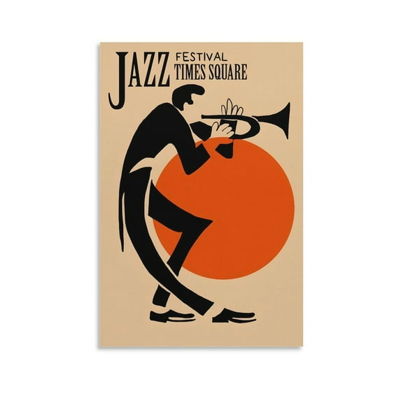 Jazz Art Poster (1) Canvas Art Poster and Wall Art Picture Print Modern Family bedroom Decor Posters 16x24inch(40x60cm)