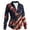 07-Red, variant on IWRICH Plus Size Patriotic Shirts for Women USA Flag 4th of July Outfits Button down Long Sleeve Tops Casual V Neck Tunic Blouses 09-Red XL