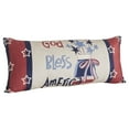 thumbnail image 2 of VHC Brands Patriotic GBA Mason Jar Stars Pillow 12x28, Independence Day Decor, Stars and Stripes, Digital Print, Embroidered Cotton Pillow, Perfect for Bedroom, Entry, Living Room, Rectangle, Natural, 2 of 6