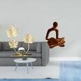 thumbnail image 2 of CarpNettore Leaf Sculpture Bookshelf Ornament Modern Home Decor Collectibles Human Figurine Abstract Thinker Statue Decorative Art Versatile Collection Bedroom Holiday, 2 of 8