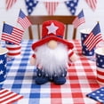 thumbnail image 4 of Cififendec 4th of July Patriotic Gnomes, Handmade American Stars-Stripes Plush Decorations for Independence Day Gift(Red), 4 of 5