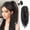 Black, variant on Half-Tied Waterfall Straight Ponytail Hair Wig - Clip-In High Ponytail Extension for Effortless Style