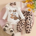 thumbnail image 2 of Baby Girl Clothes Outfit Newborn Going Home Outfit Ruffle Romper and Long Pants Clothing Sets for Fall Winter 0 3 6 9 12 18 24 Months Preemie Infant Clothing, 2 of 7