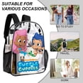 thumbnail image 5 of BUBBLE GUPPIES BUBBLE GUPPIES Clear Backpack Heavy Duty Transparent Bag See Through Bookbag for School, Work, Sport, College, Travel, 5 of 7