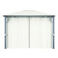thumbnail image 5 of vidaXL Gazebo with Curtain 118.1"x118.1" Cream Aluminum, 5 of 8