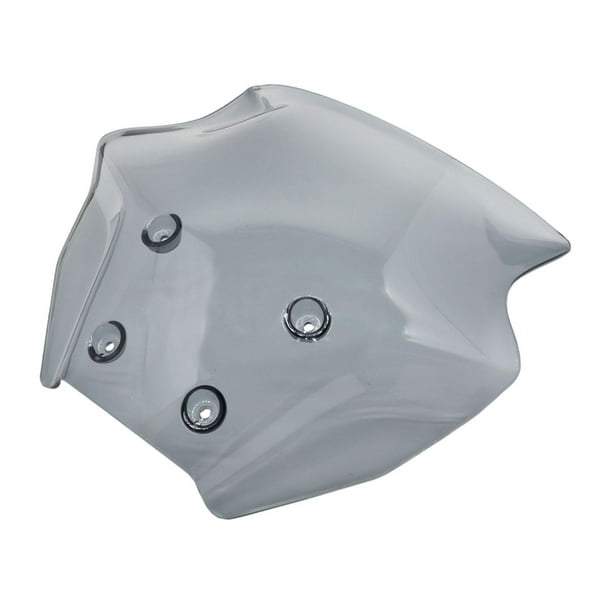 Parabrisas de motocicleta, pantalla deflectora de viento, piezas de repuesto, accesorios resistentes de alta Gris translúcido
