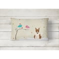 thumbnail image 2 of Carolines Treasures BB2609PW1216 Christmas Presents between Friends Bull Terrier - Brindle Canvas Fabric Decorative, 2 of 3