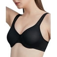 thumbnail image 3 of AILIVIN Wire Bras for women Full figure minimizer Smoothing bra seamless cups non padded T Shirt underwire support comfortable full coverage womens bras Black 36DDD 36 DDD, 3 of 8