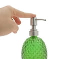 thumbnail image 3 of Unique Bargains 1 Pc Reusable Pineapple Shape Soap Dispenser 11.84oz Green Silver Tone, 3 of 6