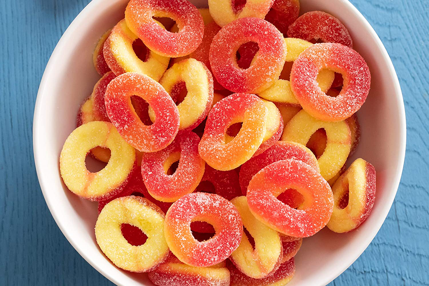 Trolli Peachie O's Sour Gummy Rings Candy, 4.25 Ounce, [Pack of 12]