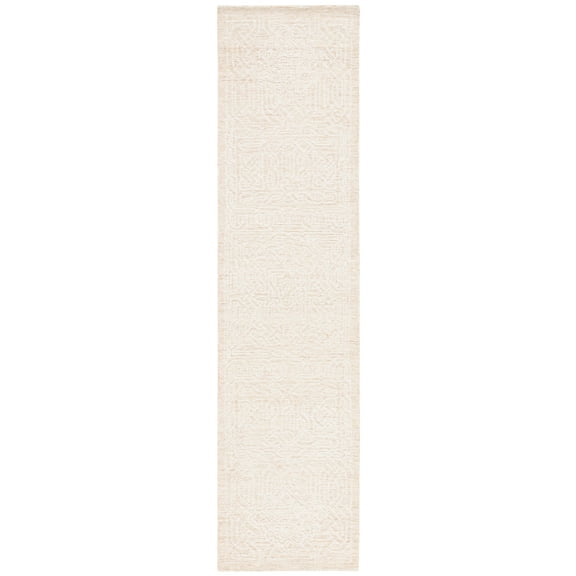 SAFAVIEH Ebony Abbey Geometric Runner Rug, Gold/Ivory, 2'3" x 9'