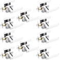 thumbnail image 1 of Square Privacy Door Levers Keyless Chrome Door Handle Indoor Door Handles Interior Bed/Bath Door Lever Handleset Reversible for Left Right Sided Doors, 1 of 7
