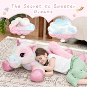 MaoGoLan 43 Big Unicorn Stuffed Animal Plush Giant Soft Unicorn Pillow Toy