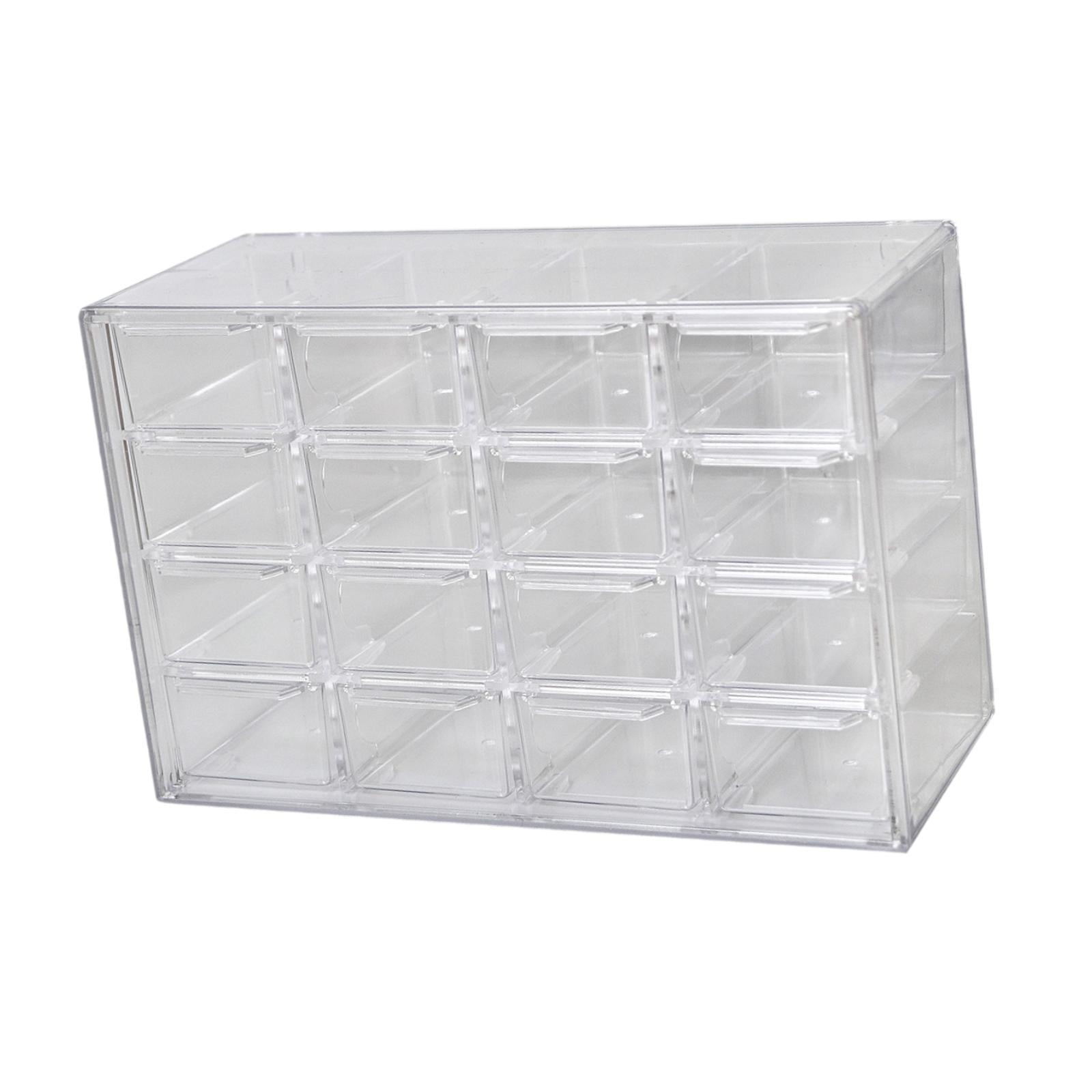 QccHieUs Mini Drawer Organizer Beads Organizer Box 16 Compartments for Organizing Desktop