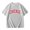 Grey, variant on Girls Short Sleeve Shirts Letter Print Summer Tops Crewneck Tees Girls Plain Blue Shirt Trendy Clothes for Girls 10-12 Years