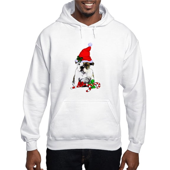 CafePress - English Bulldog Christmas Sweatshirt - Pullover Hoodie, Hooded Sweatshirt