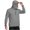 🔥 Gray_New, variant on Solid Color Stand Collar Long Sleeve Pullover Sunscreen Top with Chest Pocket, Ice Silk Lightweight Hooded Anti UV Blouse, Casual Outdoor Daily Wear for Men White M
