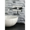 thumbnail image 3 of Kingston Brass KS8111DKL Kaiser Single-Handle Wall Mount Bathroom Faucet, Polished Chrome, 3 of 5