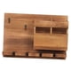 thumbnail image 3 of Portabotellas Organizador Gabinete Portavasos Montaje en Pared Estante de Vino de Madera, 3 of 9