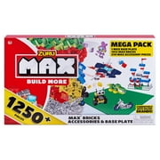 MAX Build More Building Bricks Accessories and Base Plate(1250+ Pieces) - Compatible with Other Major Brands