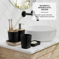 thumbnail image 3 of 6 PCS Bathroom Accessory Set, Includes Toilet Brush Trash Can Soap Dispenser, Sturdy Durable Modern Minimalist Design For Daily Use, 3 of 6