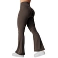 thumbnail image 1 of Leggins acampanados YEOREO Kalie Scrunch para mujer Coffee S, 1 of 7