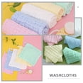 thumbnail image 2 of Miangastore 5pcs Soft Cotton Washcloths For Absorbent Face Towels Breathable Comfortable For Bath Multi Functional Care, 2 of 7