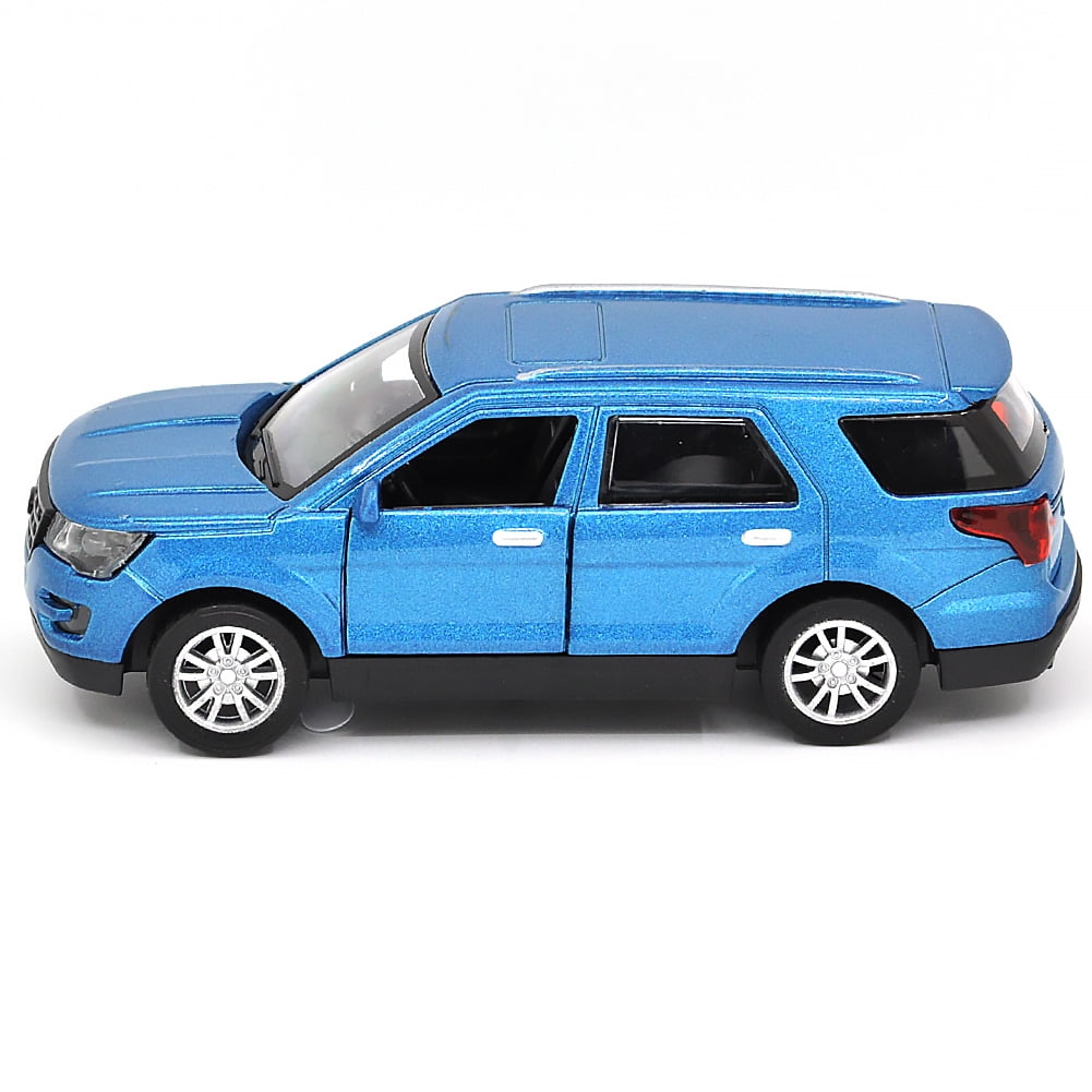 1: 36 is suitable for Ford Explorer alloy die-casting metal car models, with sound, light, and rebound functions, children's toy car collections, boys' birthday gifts