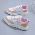 thumbnail image 4 of Zapatillas deportivas de lona sin tacón para mujer, zapatos planos de color rosa, informales, a la moda, para primavera y otoño, 2024, 4 of 5