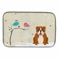 thumbnail image 2 of Christmas Presents between Friends English Bulldog Red Dish Drying Mat, 2 of 7