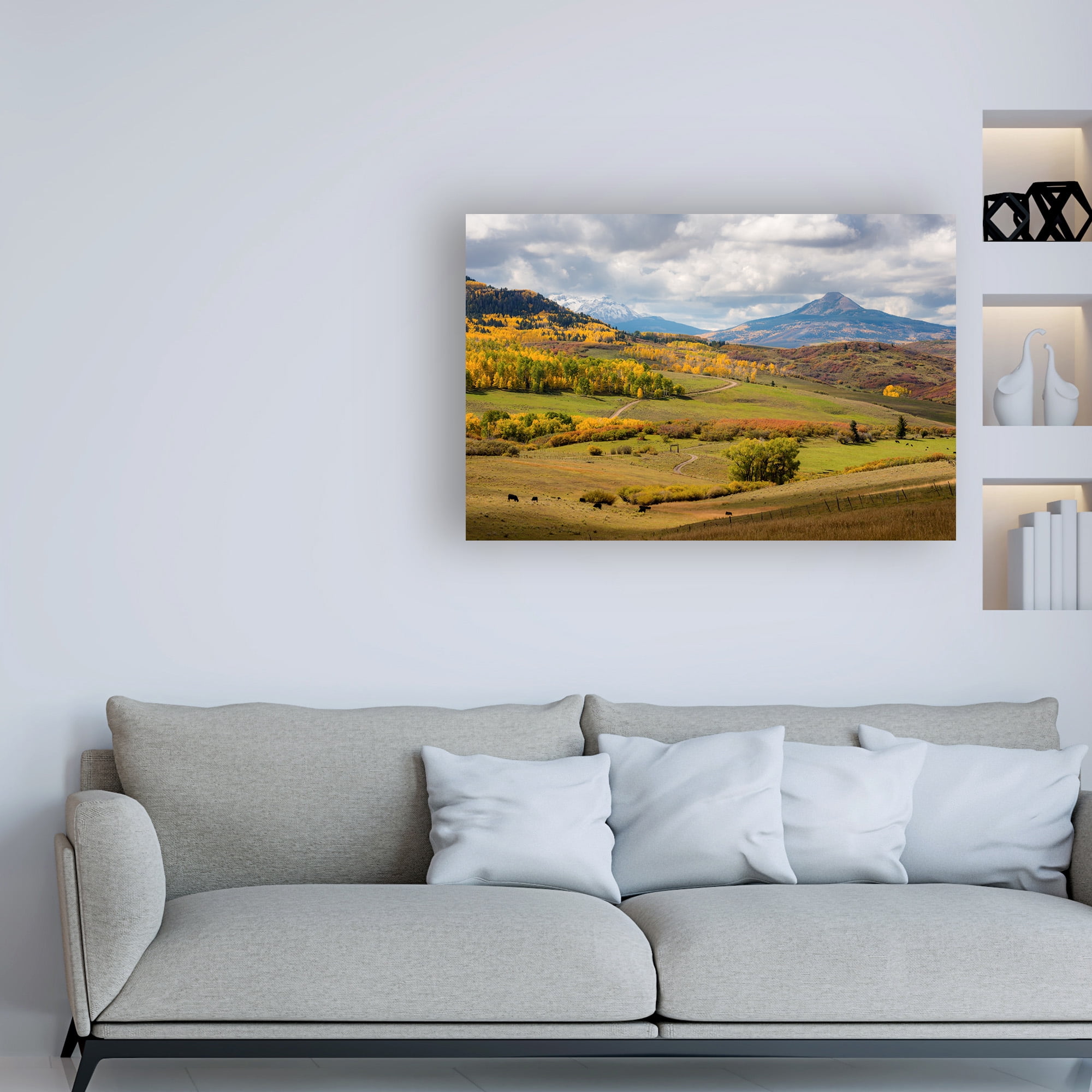 Trademark Fine Art 'Mountain And Hills' Canvas Art by Dan Ballard