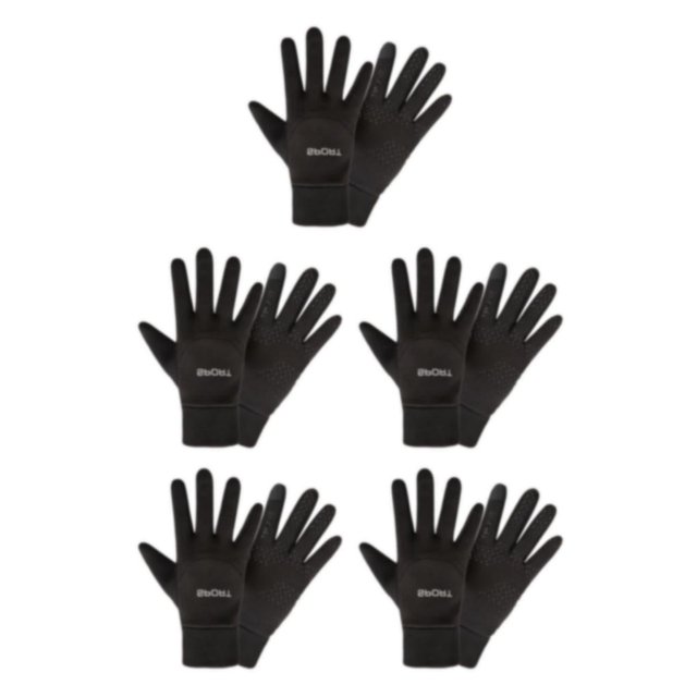 ZheElen Water-resistant Cycling Gloves Ride With Confidence In Any Weather Strong Durability Gloves For Men And Warm Winter black L 5Set