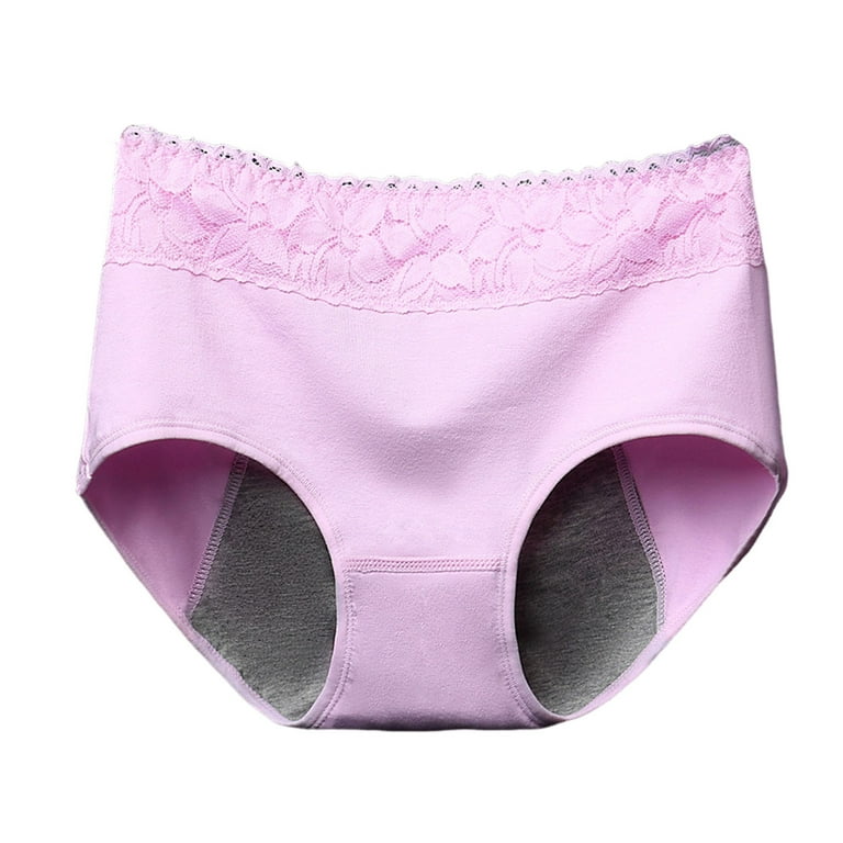 Akiihool High Waisted Underwear for Women Womens Underwear,Cotton High  Waist Underwear for Women Full Coverage Soft Comfortable Briefs Panty  (Pink,XL)