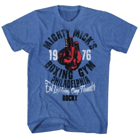 Rocky- Mighty Mick's Gym Apparel T-Shirt - Blue