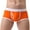 Orange, variant on Underwear Men Underwear Briefs Mens Solid Pouch Underpants Shorts Breathe Men's underwear,Black Small
