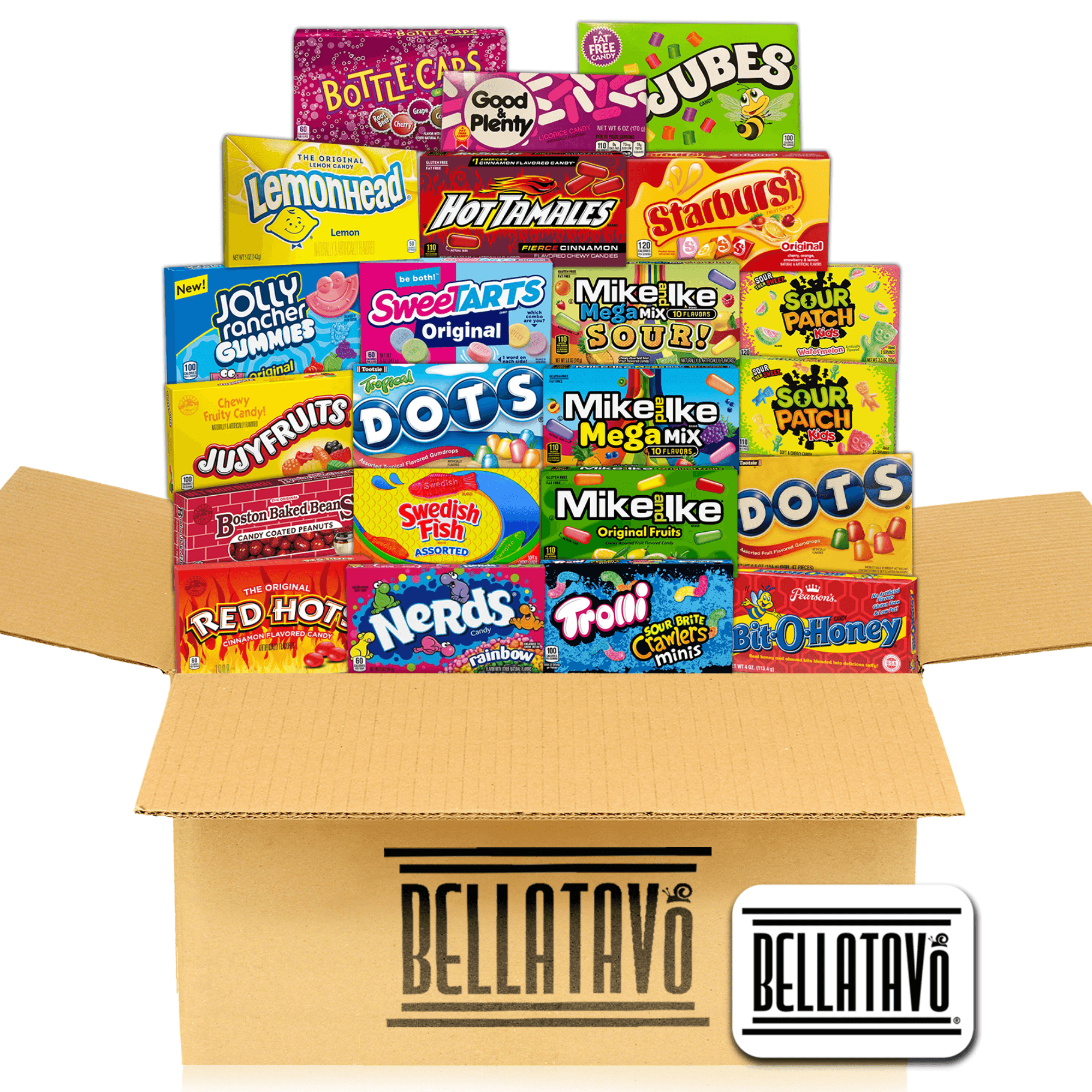 Assorted Movie Theater Candy Care Package. Includes One BELLATAVO Candy