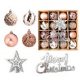 thumbnail image 2 of Bolas Decorativas Adornos navideños de plástico galvanizado con diseños pintados a mano, juego de dulces de 6 cm, 1 unidad Yulucky, 2 of 8