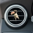 thumbnail image 3 of Adorable Acrylic Car Fragrance Diffuser 2D Cute Dog Design Solid Scented & Stylish Interior Accessory Air Decorative Accessories New Car Air Sticks Air for Car Sunflower Car Air Cute Car Scents for, 3 of 3