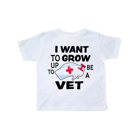 

Inktastic I Want To Grow up To Be a Vet Gift Toddler Boy or Toddler Girl T-Shirt