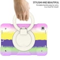 thumbnail image 3 of Dteck for Galaxy Tab A9 Case 8.7 Inch Case, Rugged Case for Samsung Galaxy A9 Tablet Case with 360 Rotating Stand Shoulder Strap Pen Holder, 2023 Model(SM-X110/X115/117), Rainbow Purple, 3 of 9