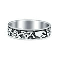 thumbnail image 2 of Claddagh Celtic Oxidized Band Solid 925 Sterling Silver Thumb Ring Size 9, 2 of 5