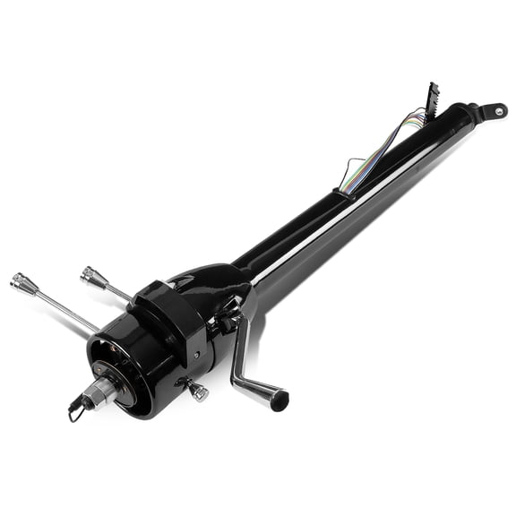 DNA Motoring SC-AT32-BK For 1955 to 1959 Chevy GM Hot Rod Black Powdercoated 32" Long Tilt Automatic Style Steering Column Shifter 56 57 58