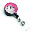 thumbnail image 1 of Pink Bulldog Anglais Badge Rétractable Bobine, 1 of 1