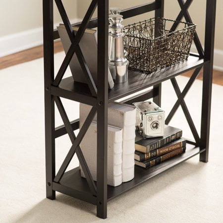 Casual Home Montego Shelf Bookcase-Color:Walnut,Size:5-Shelf