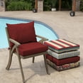 thumbnail image 6 of ARDEN Outdoor Dining Chair Cushion, 21 x 21, Water Repellent, Fade Resistant 21 x 21, Ruby Red Leala, 6 of 12