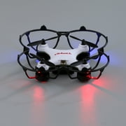 Virhuck GB202 Mini Drone 2.4GHz 4CH 6-AXIS GYRO Multicolor LED, Little Nano RTF Quadcopter with 3D Flips, White