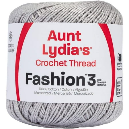UPC: 0073650056390 | Aunt Lydia s Fashion Crochet Thread Size 3-Silver