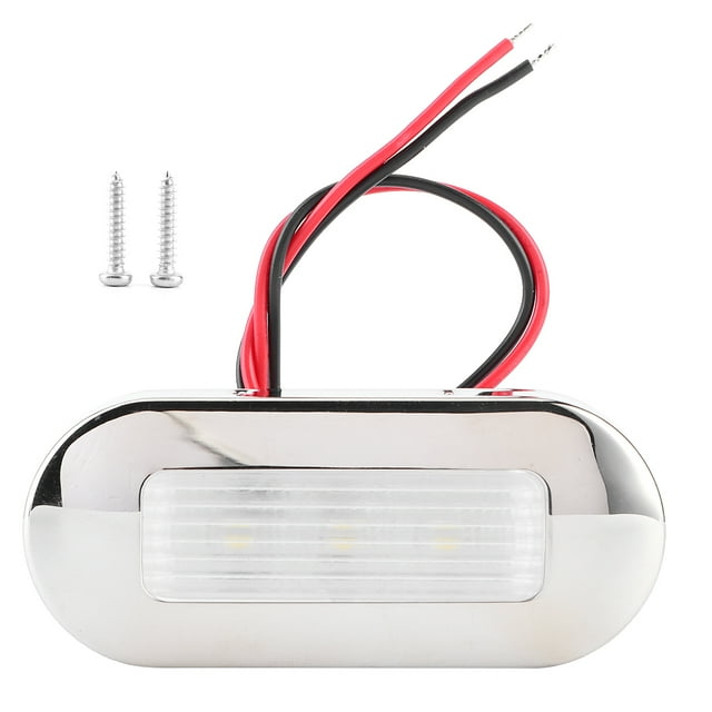 Lumière de Courtoisie DEL Haut de Gamme pour Voiture Bateau Allée, Lumière Encastrée Montée, Éclairage Intérieur pour Camion Véhicule Utilitaire VR Navires Blanc Froid, Blanc Chaud, Lumière Bleue