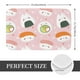 thumbnail image 2 of Balery Cute Sushi Felpudo de franela, resistente a las manchas y a la decoloración, para uso interior y exterior, fácil de limpiar, 40 x 60 cm, 2 of 7